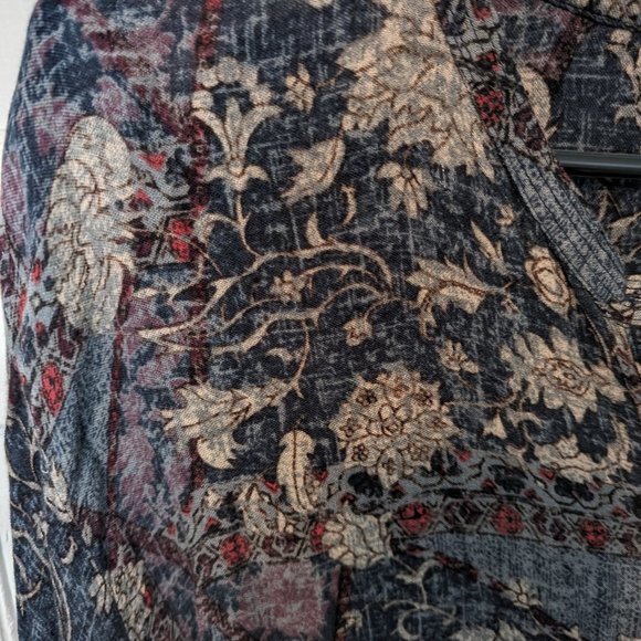 Anthropologie Bohemian Long Sleeve Patterned Shirt - Picture 3 of 6